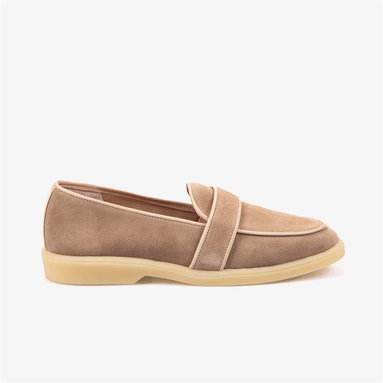 Kemal Tanca Kadın Casual Süet Loafer Ayakkabı Kauçuk Taban T101