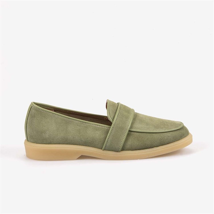 Kemal Tanca Kadın Casual Süet Loafer Ayakkabı Kauçuk Taban T101