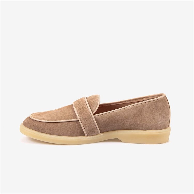 Kemal Tanca Kadın Casual Süet Loafer Ayakkabı Kauçuk Taban T101