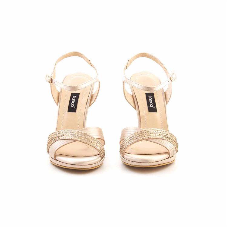 Kemal Tanca Kadın Vegan Neolit Taban Bal Rengi Gece & Abiye Ayakkabı