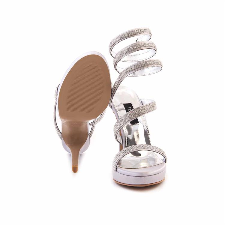 Kemal Tanca Kadın Vegan Gümüş Gece & Abiye Ayakkabı