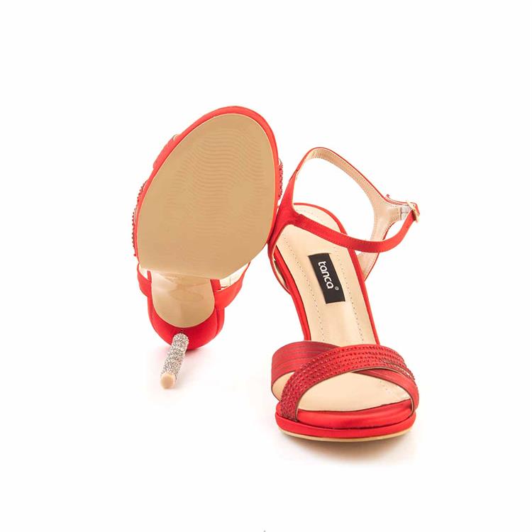 Kemal Tanca Kadın Vegan Neolit Taban Kırmızı Gece & Abiye Ayakkabı