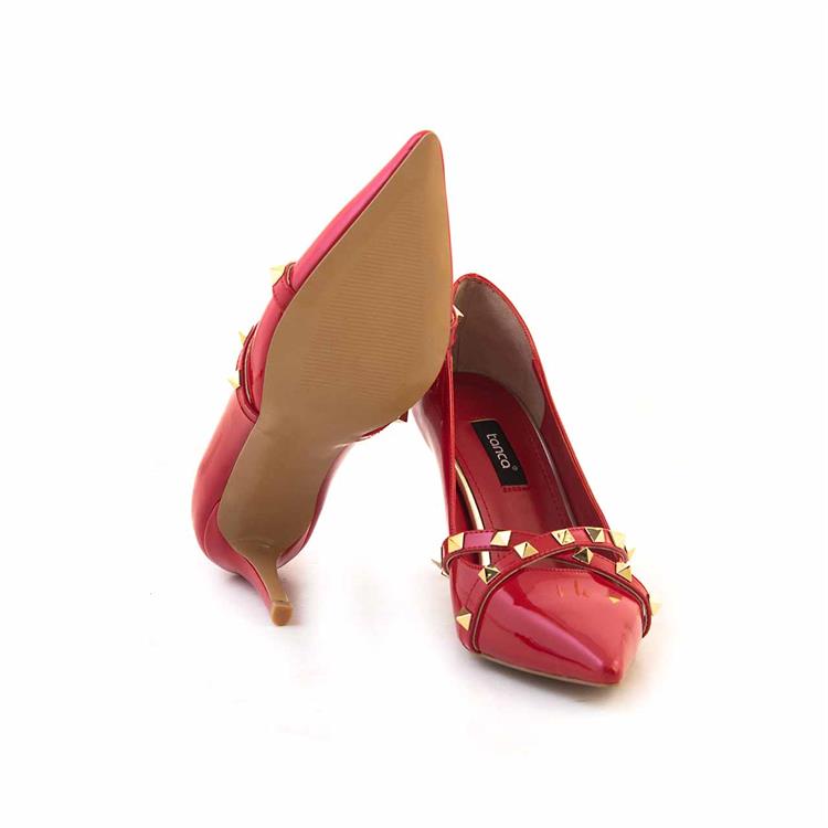 Kemal Tanca Kadın Rugan Deri Kırmızı Parlak Gece & Abiye Ayakkabı