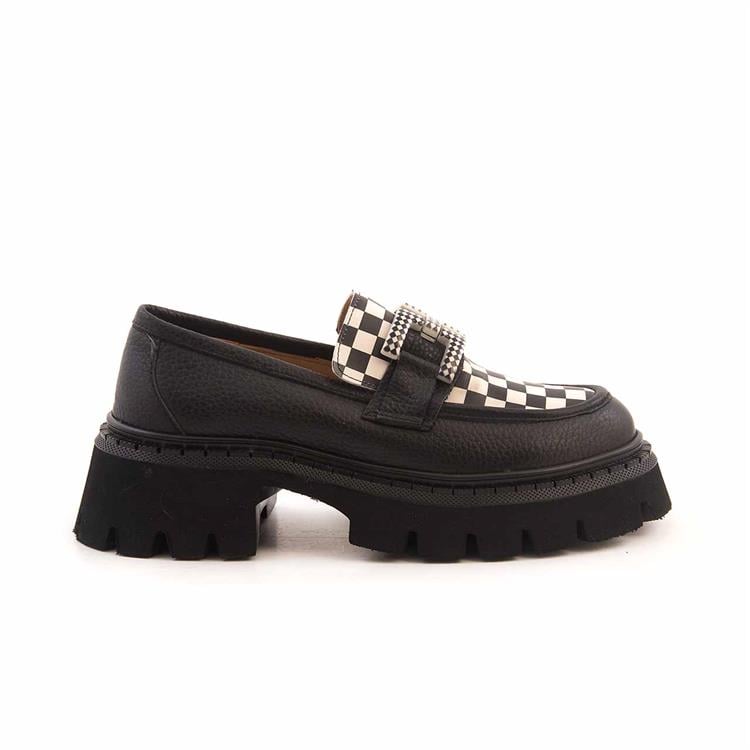 Kemal Tanca Kadın Hakiki Deri Eva Taban Siyah Günlük Ayakkabı