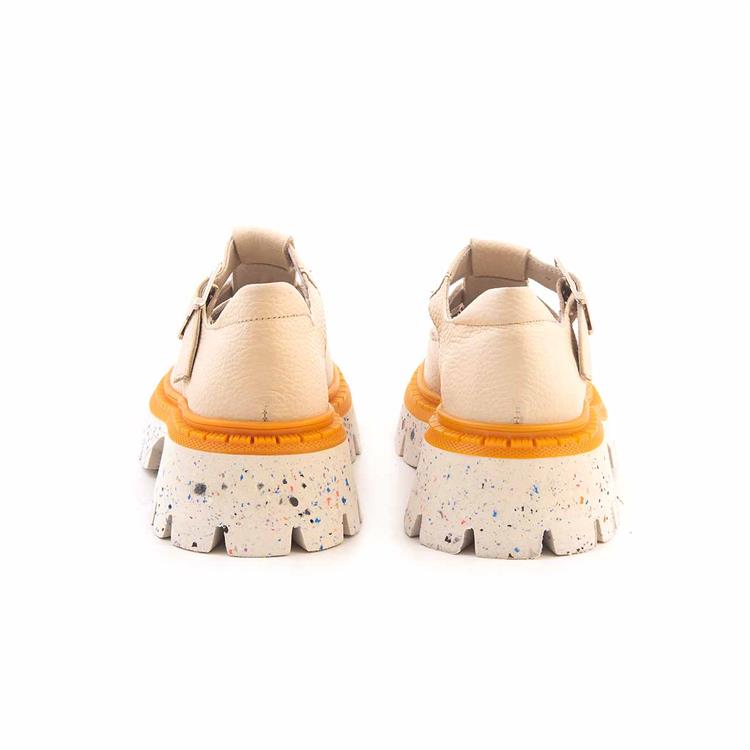 Kemal Tanca Kadın Hakiki Deri Eva Taban Bej Günlük Ayakkabı