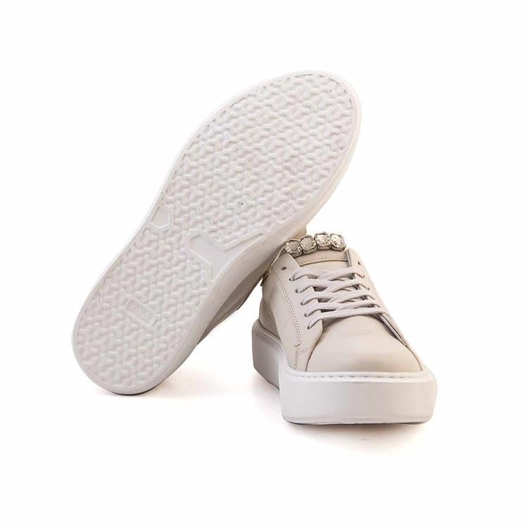 Kemal Tanca Kadın Hakiki Deri Beyaz Günlük Ayakkabı