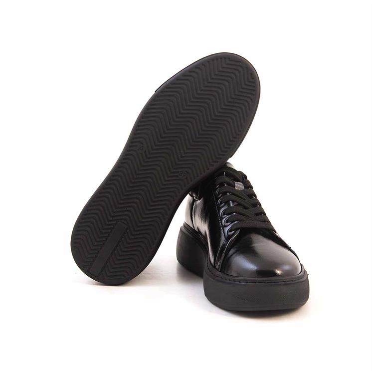 Kemal Tanca Kadın Rugan Deri Eva Taban Siyah Spor & Sneaker Ayakkabı