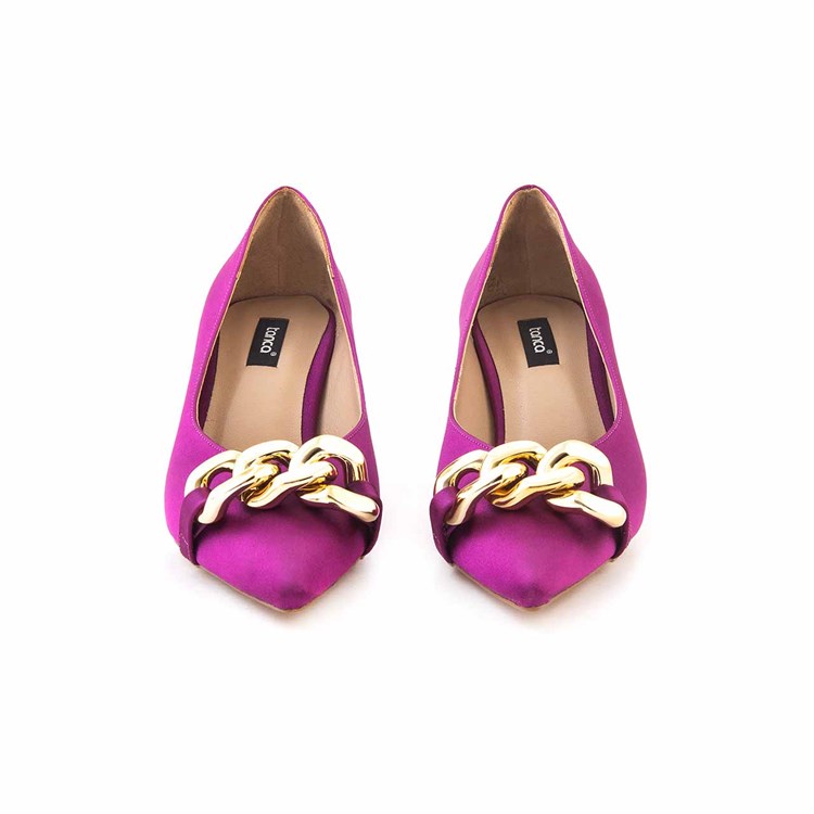 Kemal Tanca Kadın Mor Topuklu Ayakkabı