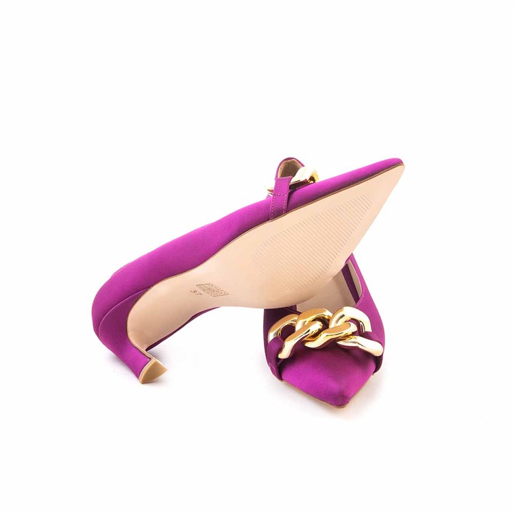 Kemal Tanca Kadın Mor Topuklu Ayakkabı