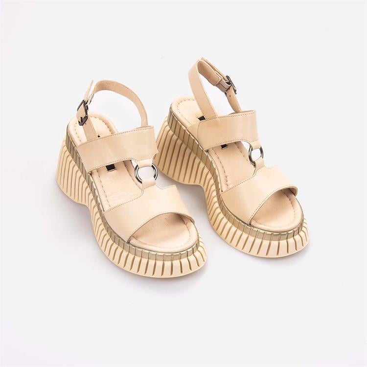 Kemal Tanca  Platform Topuk Kadın Sandalet 106-107