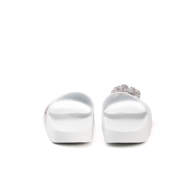 Menghi Kadın Pvc Pvc Taban Beyaz Terlik Terlik