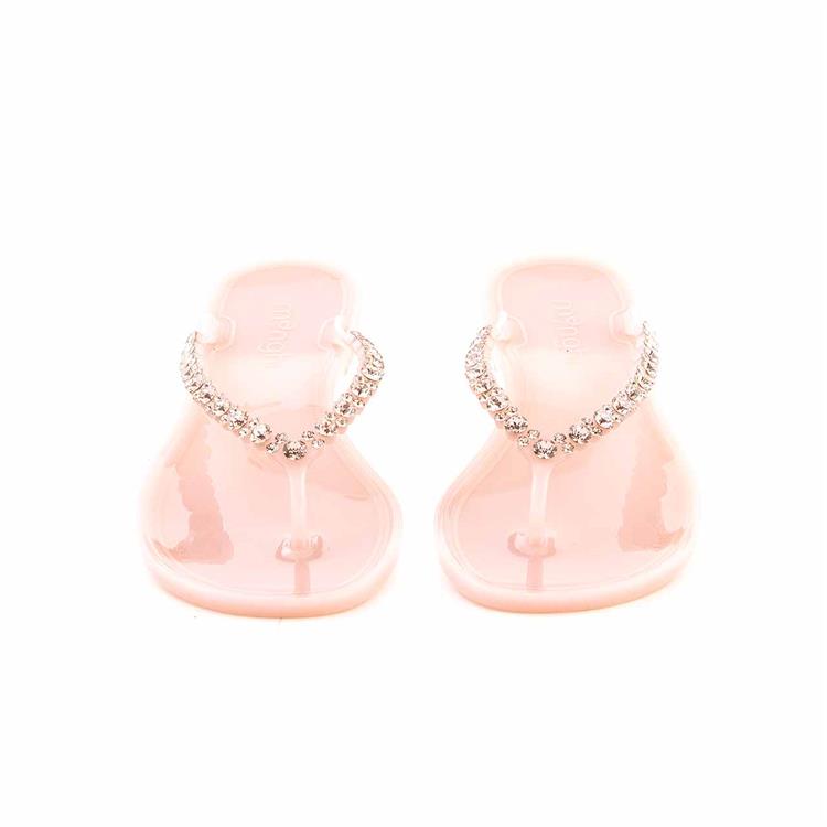 Menghi Kadın Pvc Pvc Taban Pembe Terlik Terlik