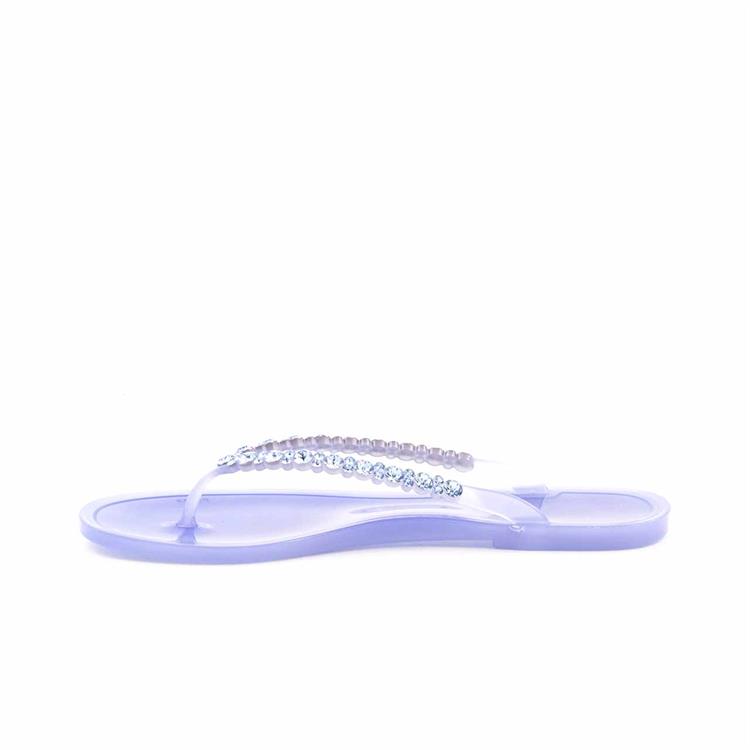 Menghi Kadın Pvc Pvc Taban Fleur Bleu Terlik Terlik