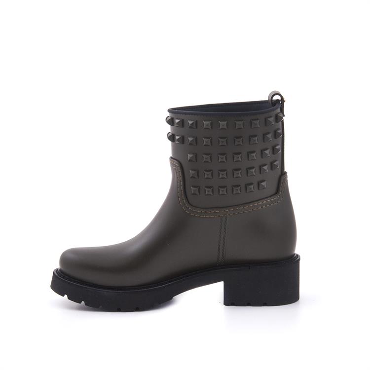 Menghi Kadın Vegan Kauçuk Taban Haki Yağmur Botu 