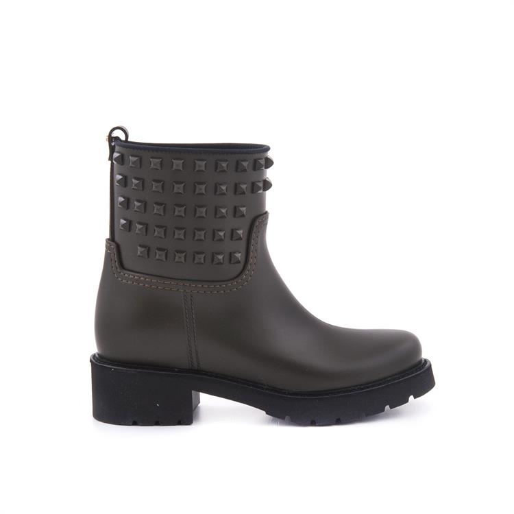 Menghi Kadın Vegan Kauçuk Taban Haki Yağmur Botu 