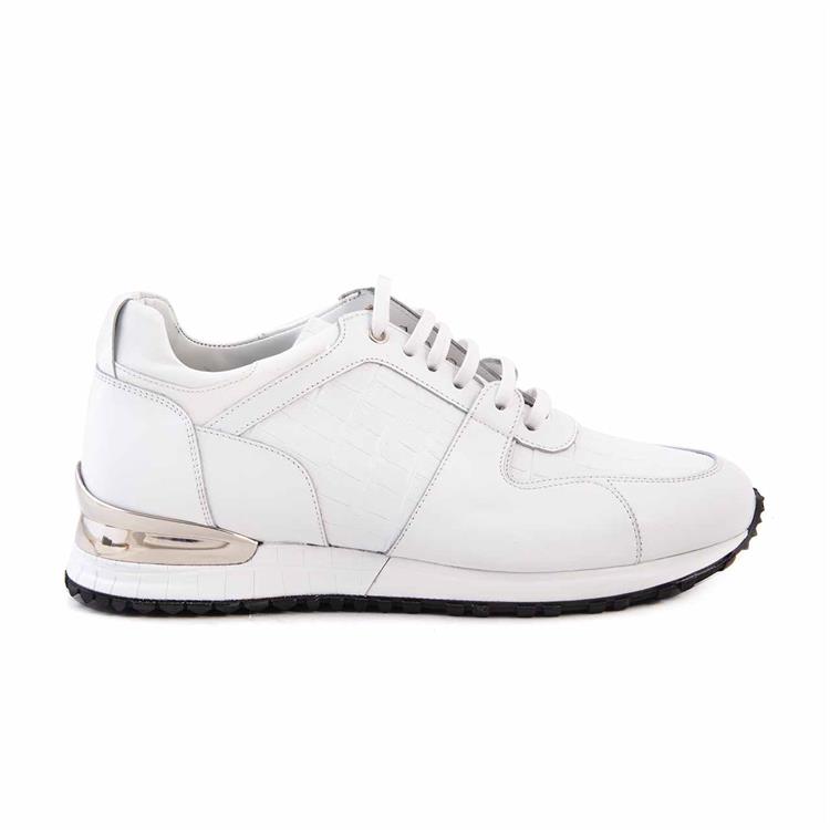 Mocassini Erkek Hakiki Deri Kauçuk Taban Beyaz Spor & Sneaker Ayakkabı