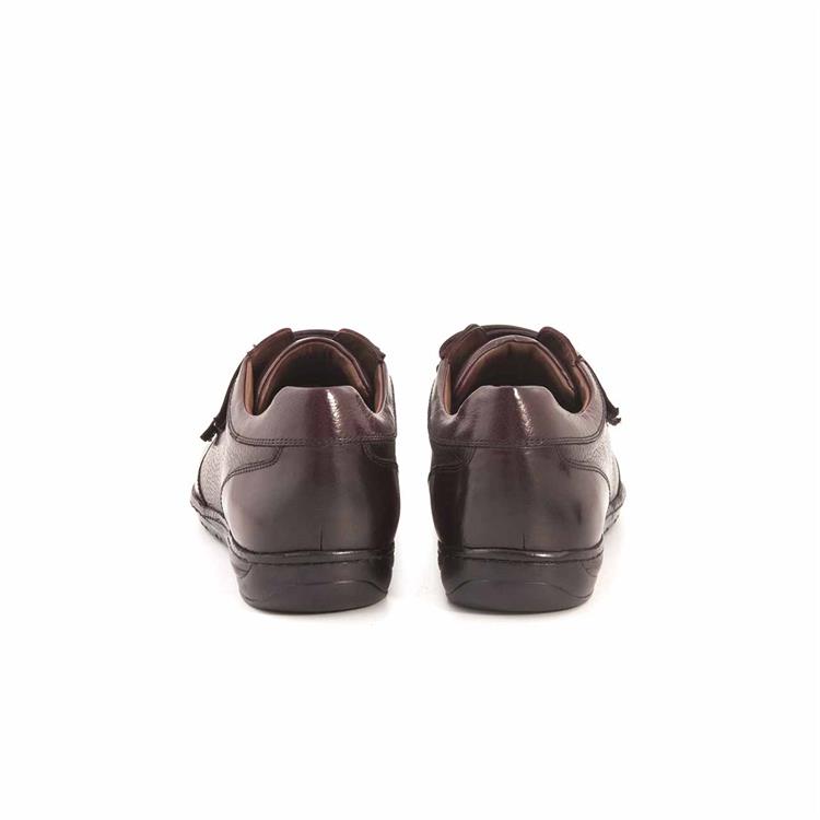 Mocassini Erkek Hakiki Deri Kauçuk Taban Bordo Spor & Sneaker Ayakkabı