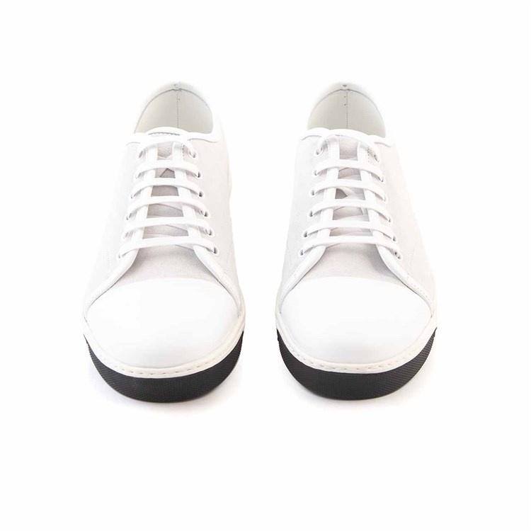 Mocassini Erkek Hakiki Deri Kauçuk Taban Beyaz Süet Spor & Sneaker Ayakkabı