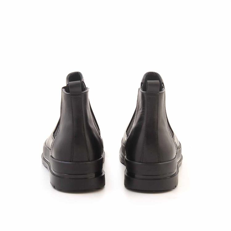 Mocassini Erkek Hakiki Deri Kauçuk Taban Siyah Bot 