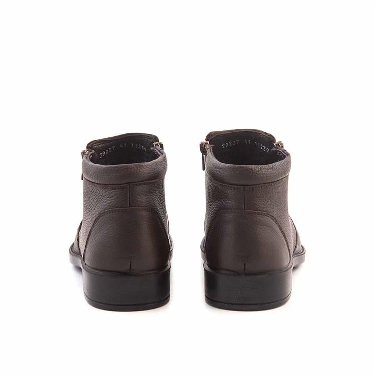 Mocassini Erkek Hakiki Deri Poli Taban Kahverengi Bot 