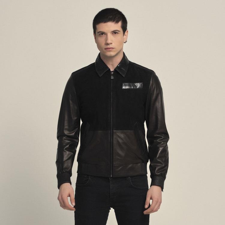 Mocassini Erkek Hakiki Deri Siyah Deri Mont