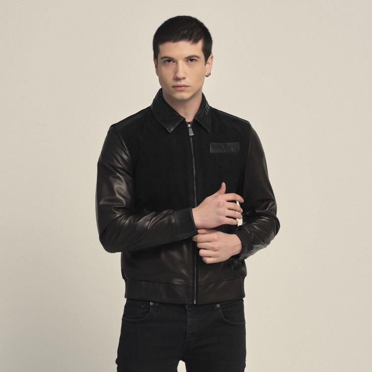 Mocassini Erkek Hakiki Deri Siyah Deri Mont