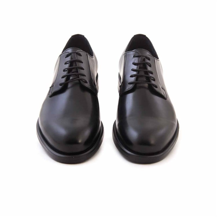 Mocassini Erkek Açma Deri Kauçuk Taban Siyah Günlük Ayakkabı