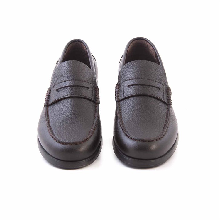 Mocassini Erkek Geyik Derisi Eva Taban Kahverengi Günlük Ayakkabı