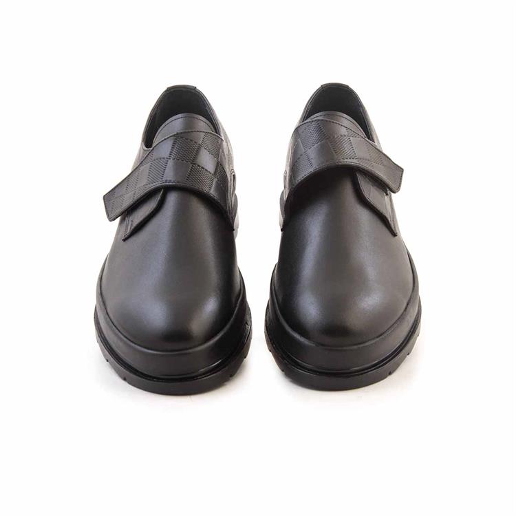 Mocassini Erkek Hakiki Deri Kauçuk Taban Siyah Günlük Ayakkabı