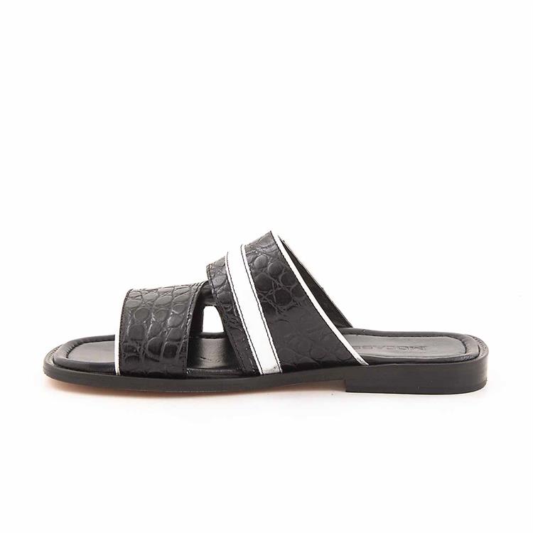 Mocassini Erkek Hakiki Deri Kösele Taban Siyah Terlik Terlik