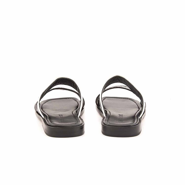 Mocassini Erkek Hakiki Deri Kösele Taban Siyah Terlik Terlik