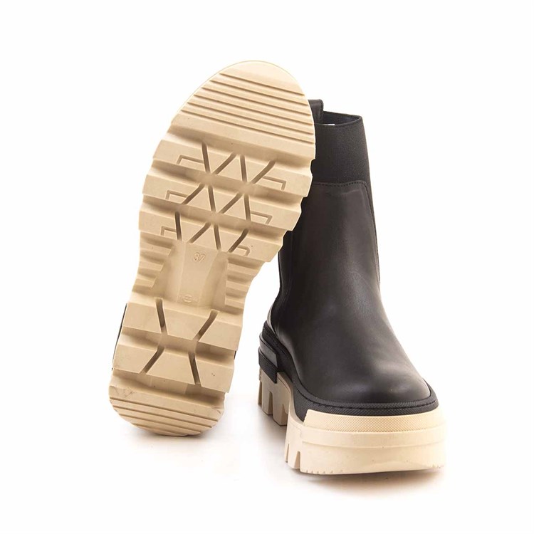 Mocassini Kadın Hakiki Deri Kauçuk Taban Siyah Günlük Bot