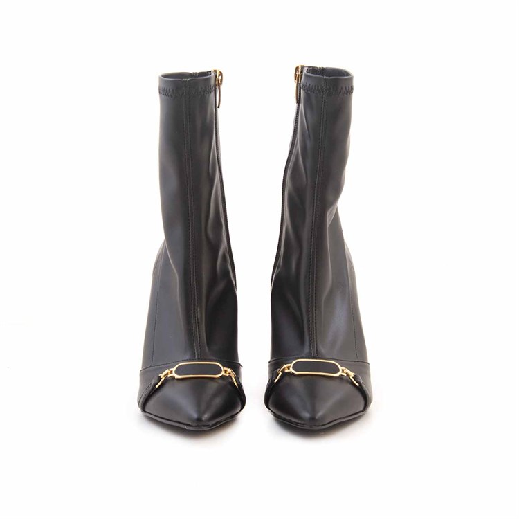 Mocassini Kadın Hakiki Deri Tpu Taban Siyah Günlük Bot