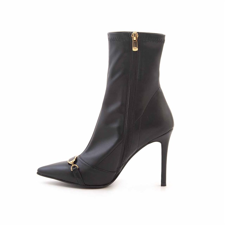 Mocassini Kadın Hakiki Deri Tpu Taban Siyah Günlük Bot