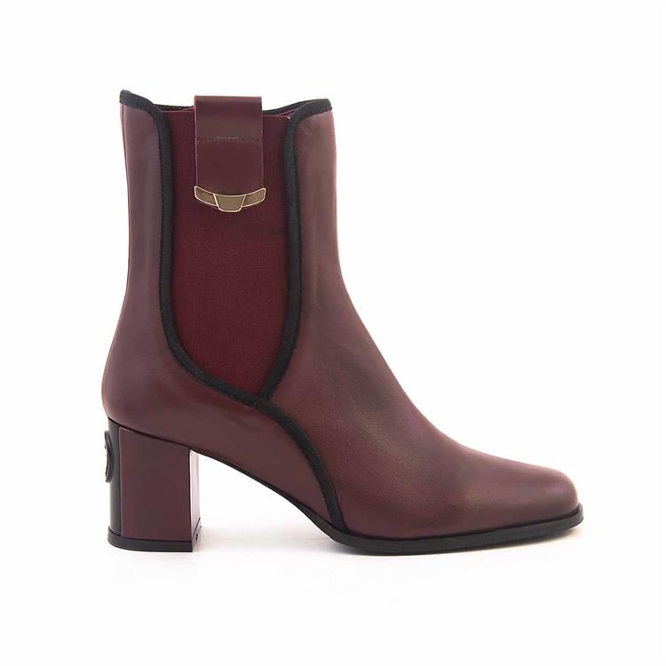 Mocassini Kadın Hakiki Deri Kösele Taban Bordo Günlük Bot