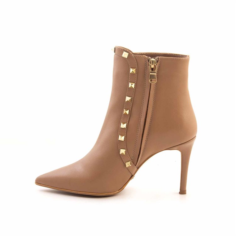 Mocassini Kadın Hakiki Deri Enjeksiyon Microlight Taban Bisküvi Rengi Günlük Bot