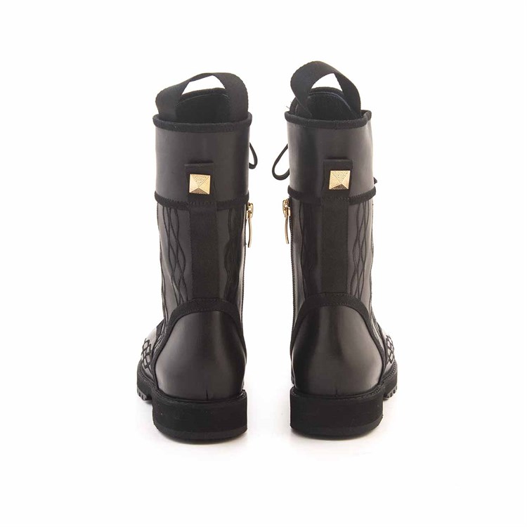 Mocassini Kadın Hakiki Deri Eva Taban Siyah Günlük Bot