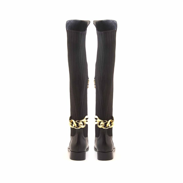 Mocassini Kadın Hakiki Deri Enjeksiyon Microlight Taban Siyah Günlük Çizme