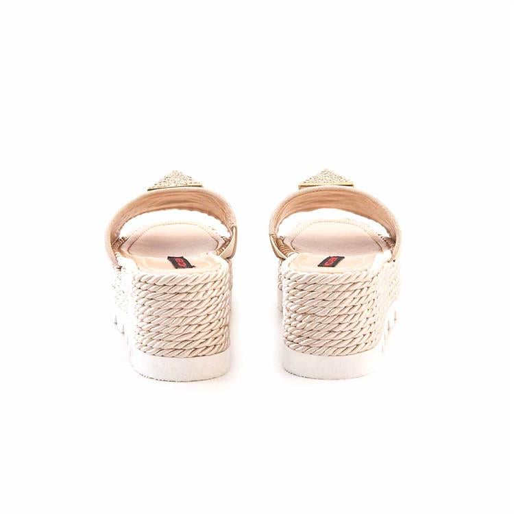 Mocassini Kadın Hakiki Deri Eva Taban Bej Süet Terlik Terlik