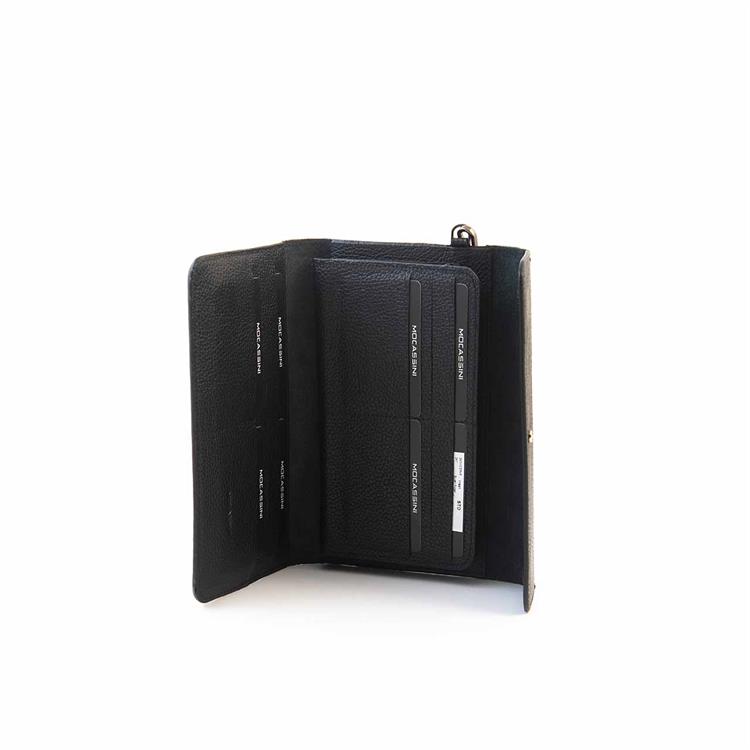 Mocassini Erkek Hakiki Deri Siyah Cüzdan Cüzdan