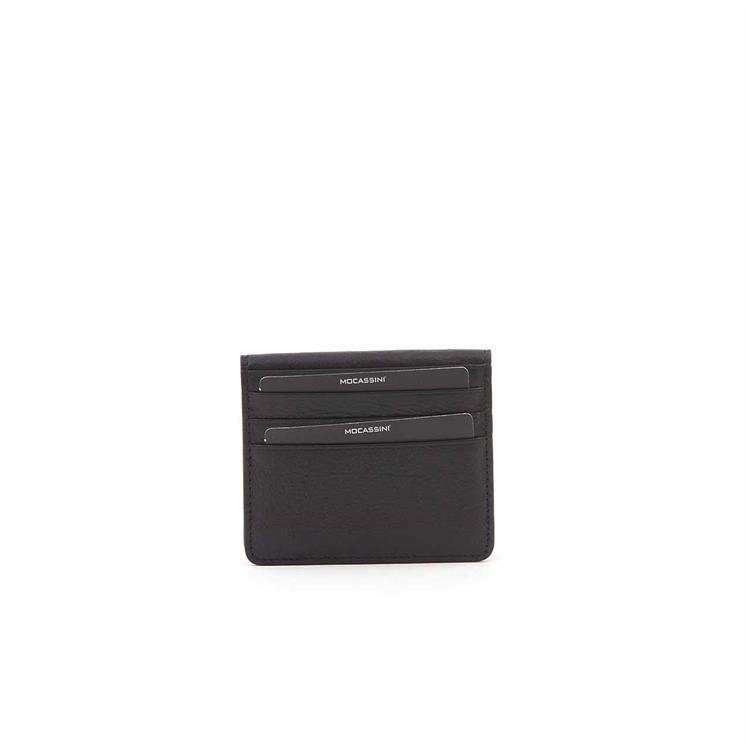 Mocassini Erkek Hakiki Deri Siyah-Bordo Cüzdan Cüzdan