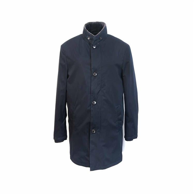 Mocassini Erkek Tekstil Lacivert Deri Mont