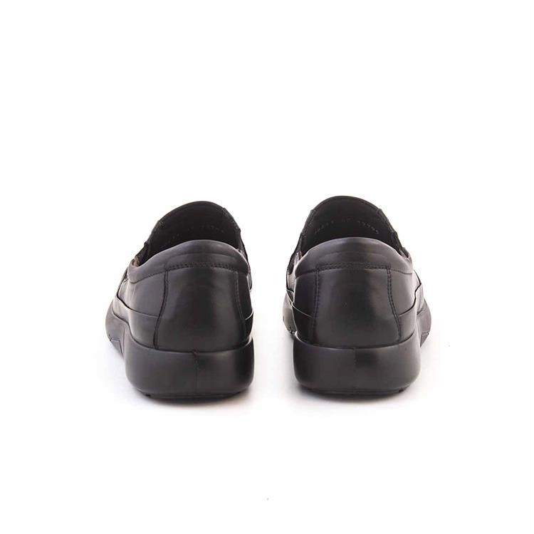 Mocassini Erkek Hakiki Deri Kauçuk Taban Siyah Günlük Ayakkabı