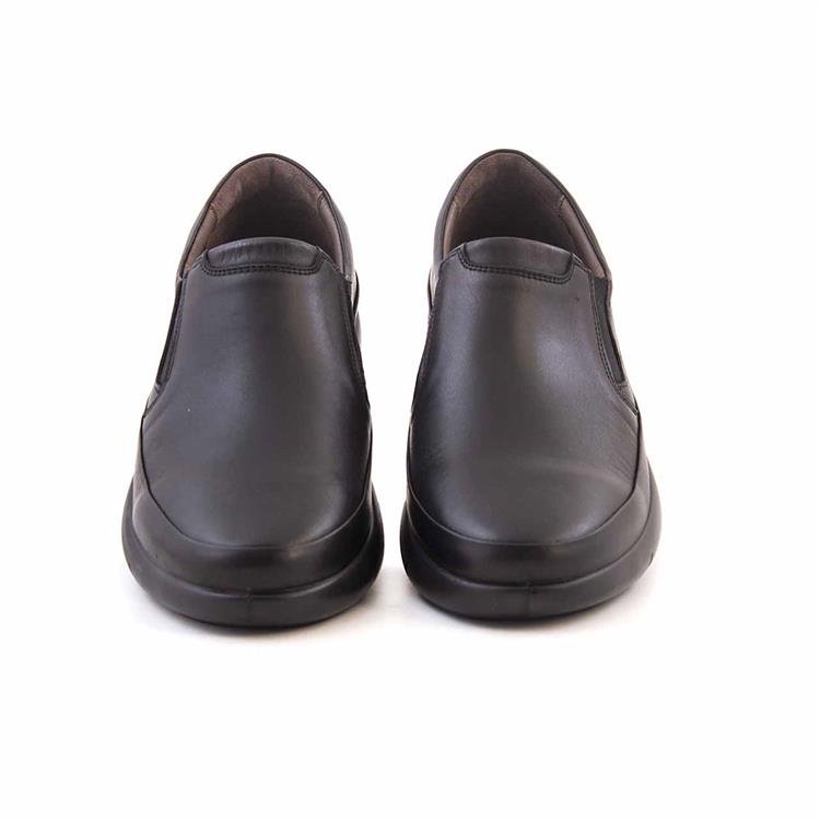 Mocassini Erkek Hakiki Deri Kauçuk Taban Siyah Günlük Ayakkabı