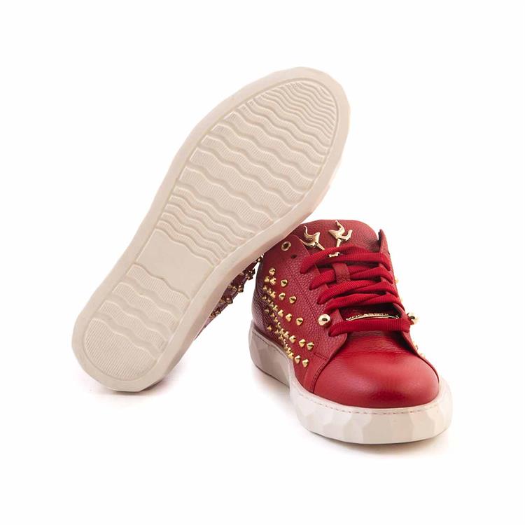 Mocassini Erkek Hakiki Deri Eva Taban Kırmızı Günlük Ayakkabı