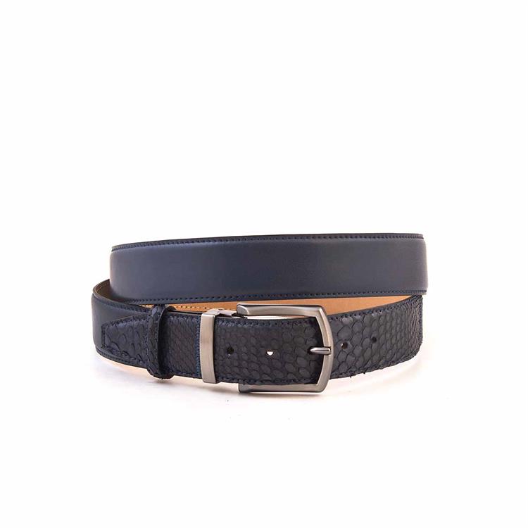 Mocassini Erkek Hakiki Deri Lacivert Kemer 