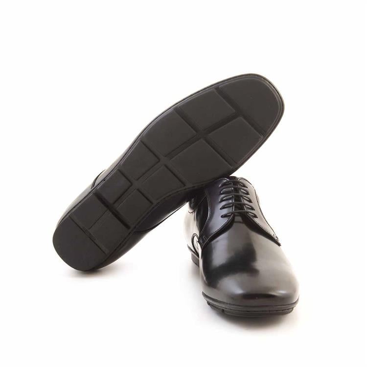 Mocassini Erkek Açma Deri Kauçuk Taban Siyah-Lacivert Klasik Ayakkabı