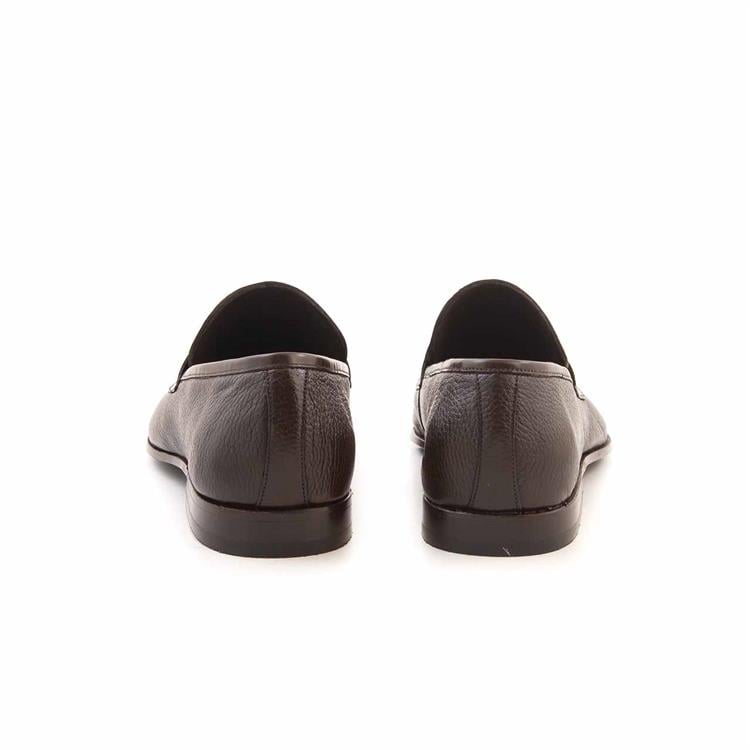 Mocassini Erkek Hakiki Deri Kahverengi Klasik Ayakkabı