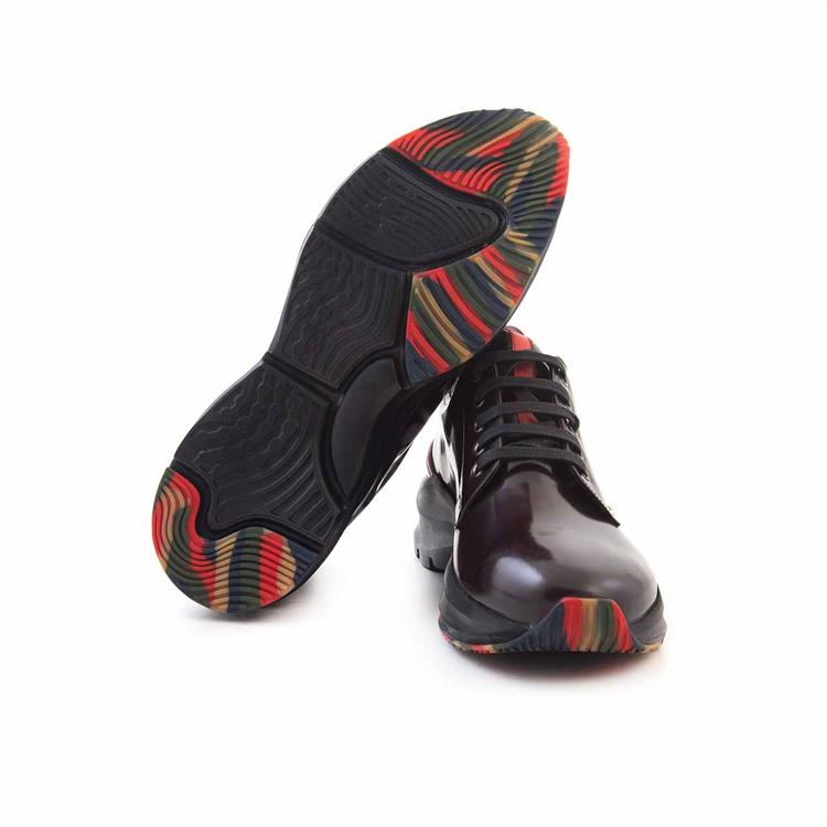 Mocassini Erkek Hakiki Deri Kauçuk Taban Bordo Spor & Sneaker Ayakkabı