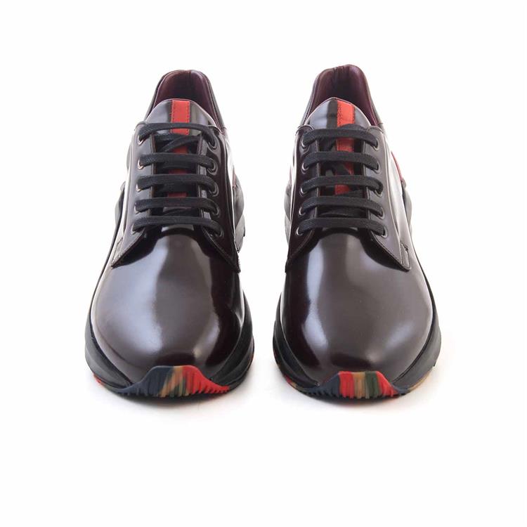 Mocassini Erkek Hakiki Deri Kauçuk Taban Bordo Spor & Sneaker Ayakkabı